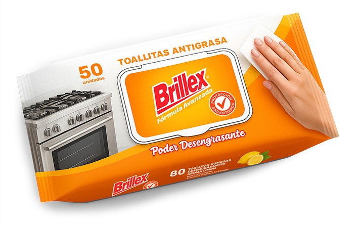 Toallita húmeda Antigrasa 50 unidades