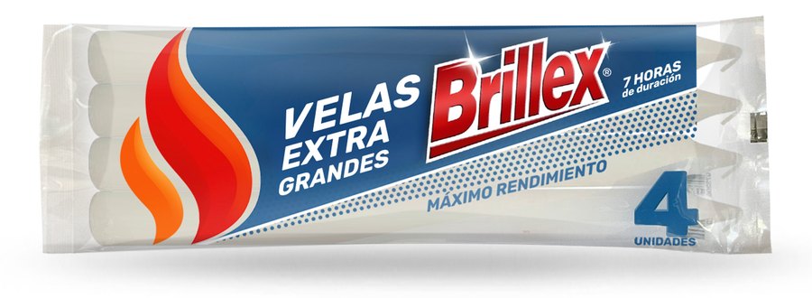 Velas Extra Grandes 4 unidades