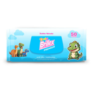 Toallitas Húmedas Brillex 50u. Aloe Vera y Manzanilla