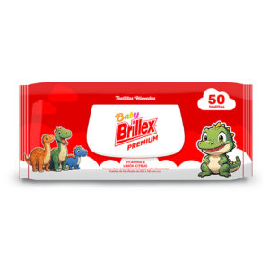 Toallitas Húmedas Brillex 50u. Vitamina E - Limón Citrus