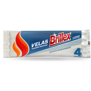 Velas Brillex 4 unidades - Medianas