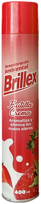 Desodorante Ambiental Brillex Aroma Frutilla Crema