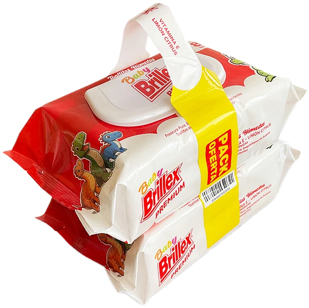 Toallitas Húmedas Brillex 80u. Vitamina E - Limón Citrus