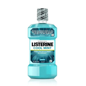 Enjuague Bucal Listerine Cool Mint, 500 ml. con sabor a menta. Caja de 12 unidades