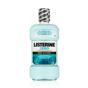 Enjuague Bucal Listerine Zero, 500 ml. sin alcohol. Caja de 12 unidades.