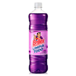 Limpiapisos Brillex Aroma a Lavanda, 900 ml, 12 pcs por caja, elimina suciedad y deja un fresco aroma a lavanda.