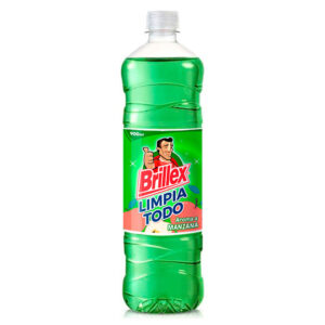 Limpiapisos Brillex Aroma a Manzana, 900 ml, 12 pcs por caja, elimina suciedad y deja un fresco aroma a manzana