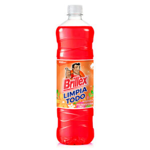 Limpiapisos Brillex Aroma a Primavera, 900 ml, 12 pcs por caja, elimina suciedad y deja un fresco aroma a primavera