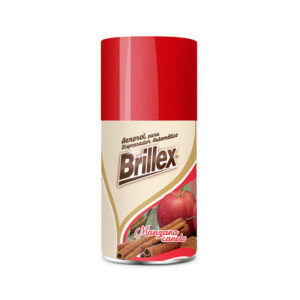 Aerosol Para Dispensador Brillex Aroma Manzana Canela. 270 ml. 12 piezas por caja