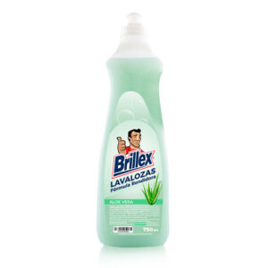 Lavalozas Brillex Aloe Vera de 750 ml. 16 unidades por caja