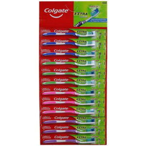 Cepillo Dental Colgate Extra Clean. Tira de 12 unidades. 288 piezas por caja